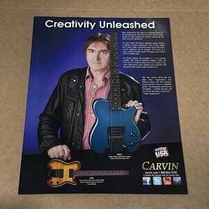 Allan Holdsworth - Carvin Guitars - 2012 Print Advertisement